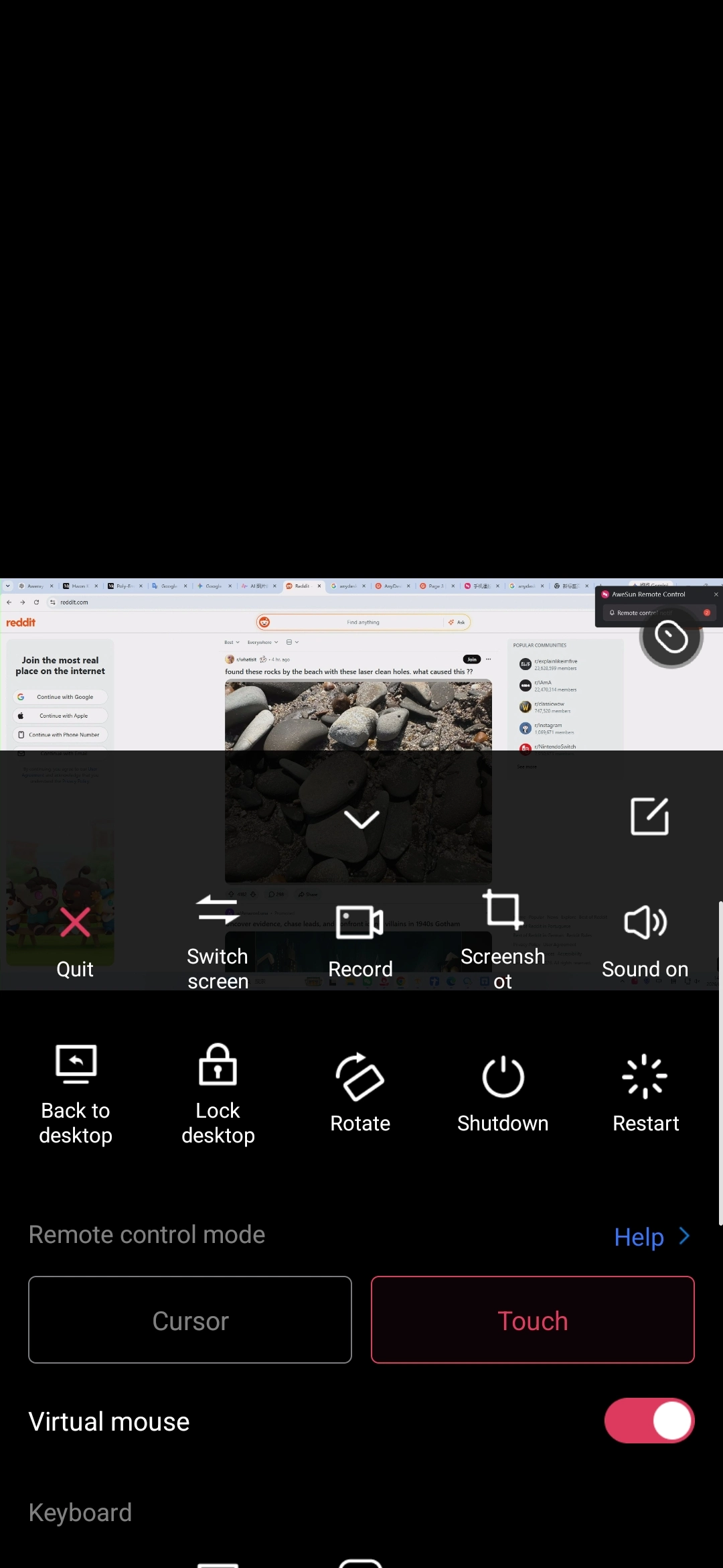 mobile remote desktop