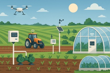Autumn harvest peak equipment high load operation, field distribution of sensors, weather stations how centralized management?