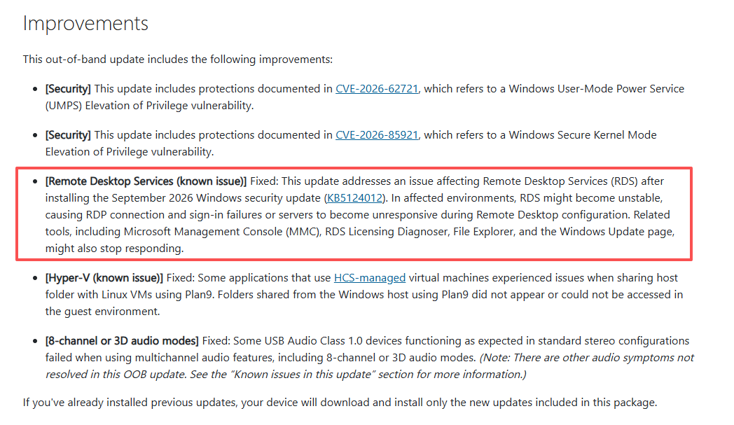 Fix RDP Connection Failures