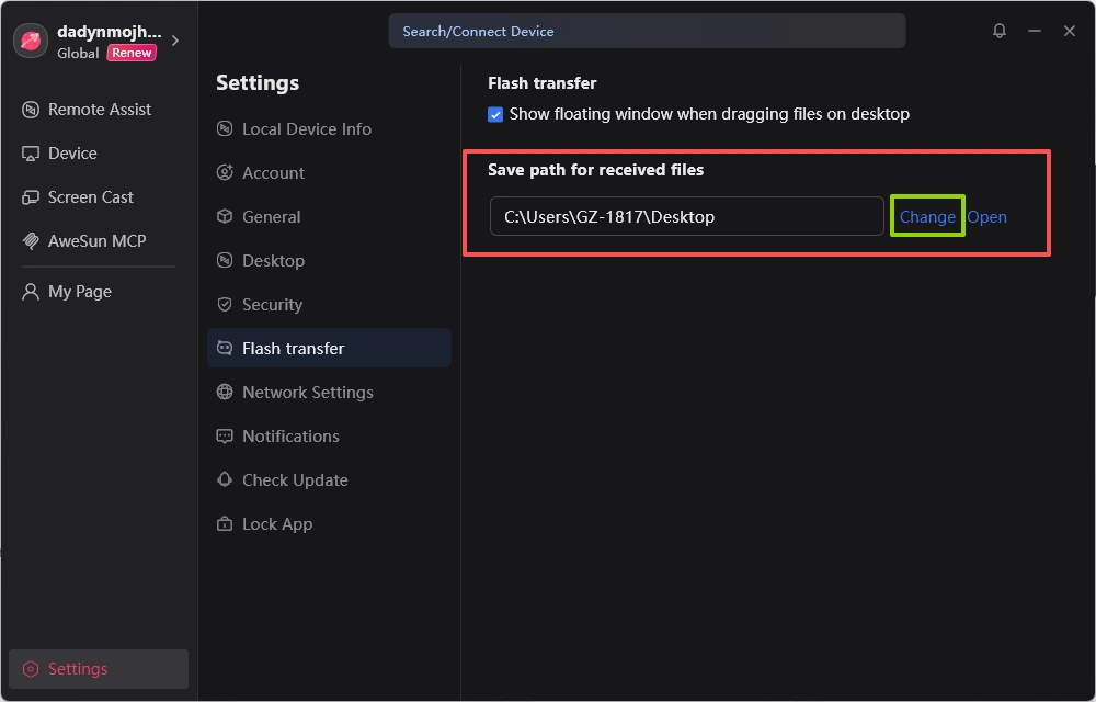 Transfer Large File