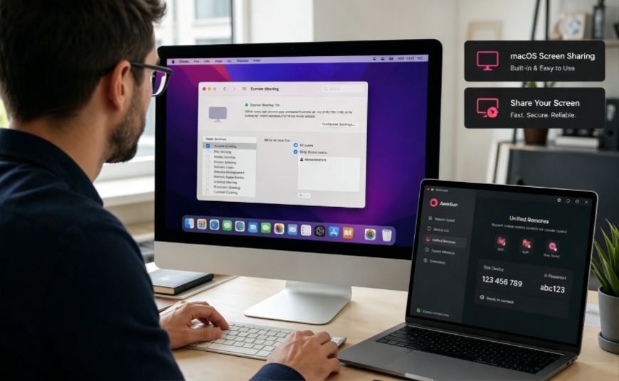 Mac 螢幕共享的 3 種安全高效方法完整指南