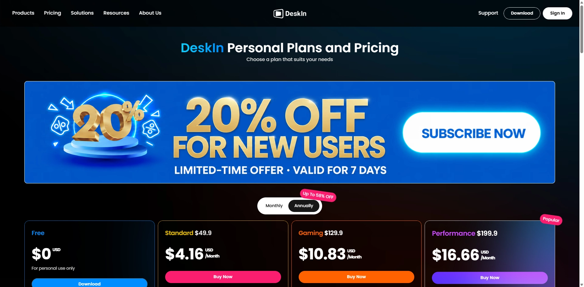 remote desktop deskin