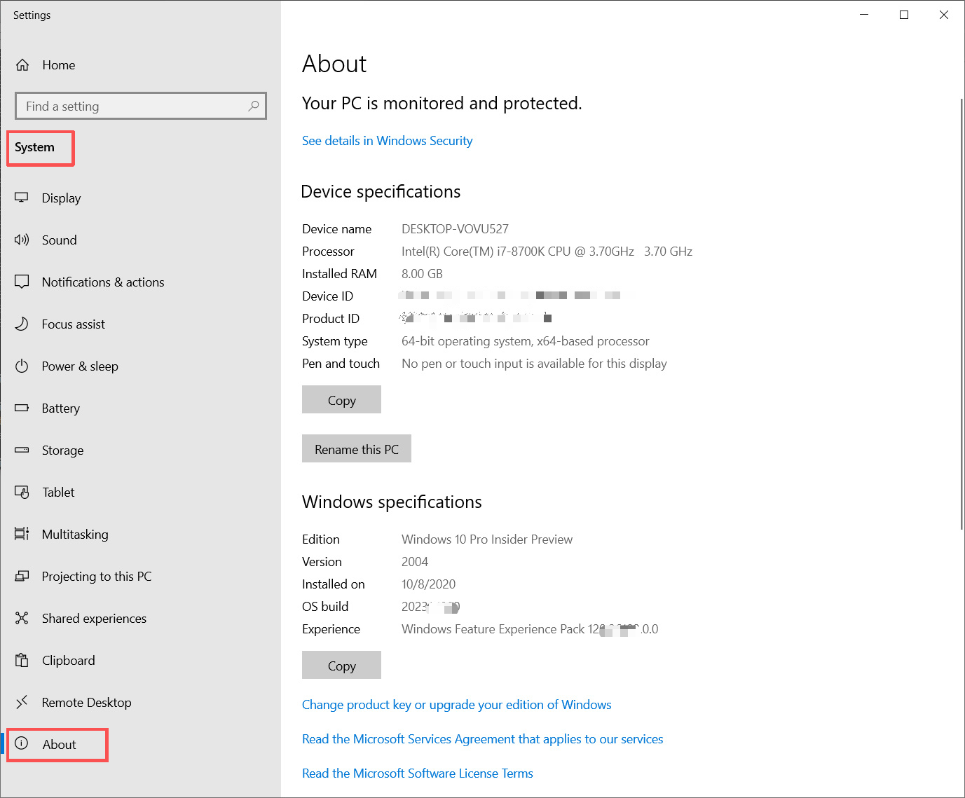 check Windows version