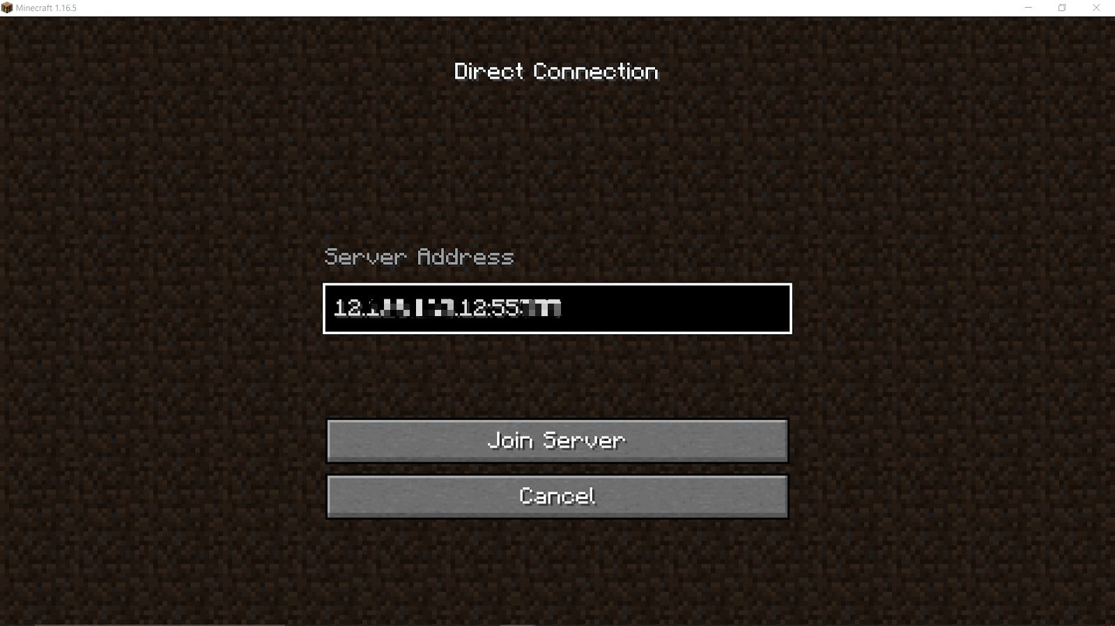 Minecraft​​ direct​ connection​.png